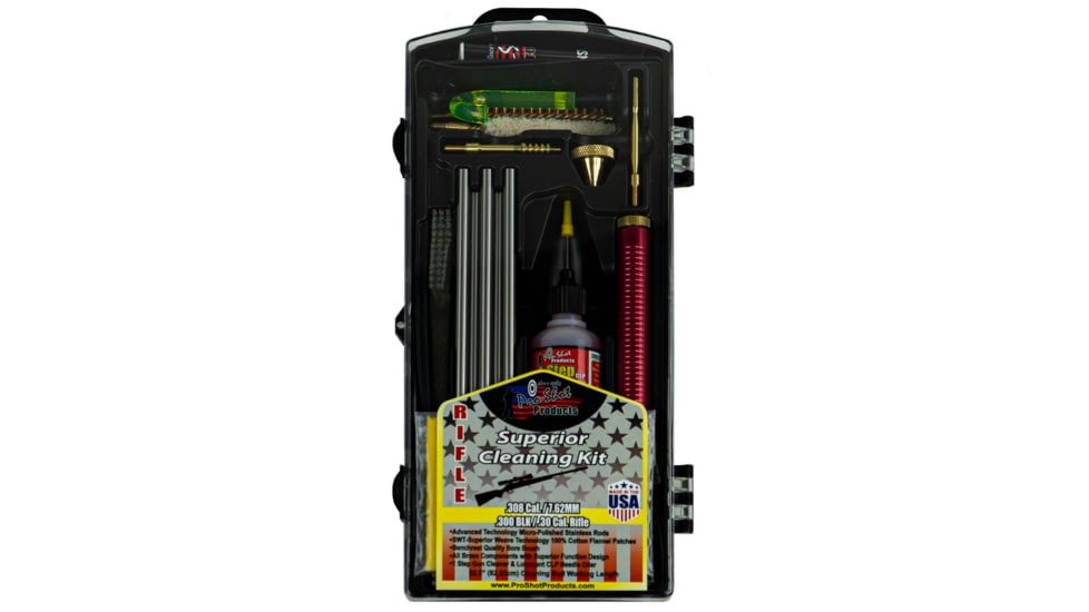 Pro-Shot Rifle Classic Box Gun Cleaning Kit, .30 Cal/7.62mm, Stainless Steel, R30KIT