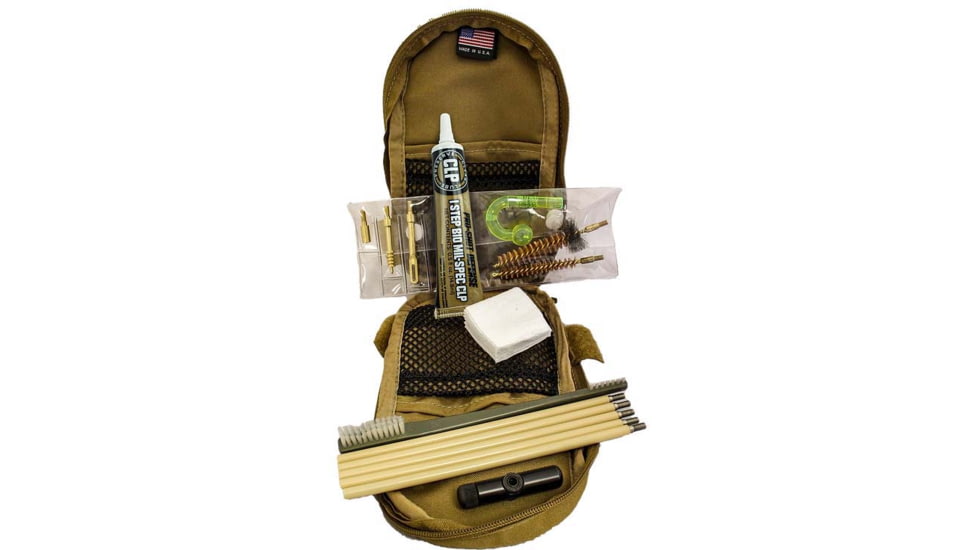 Pro-Shot Cleaning Rod System Rifle Kit w/Case, .308 Cal. / 7.62mm, Coyote, MCOY-30