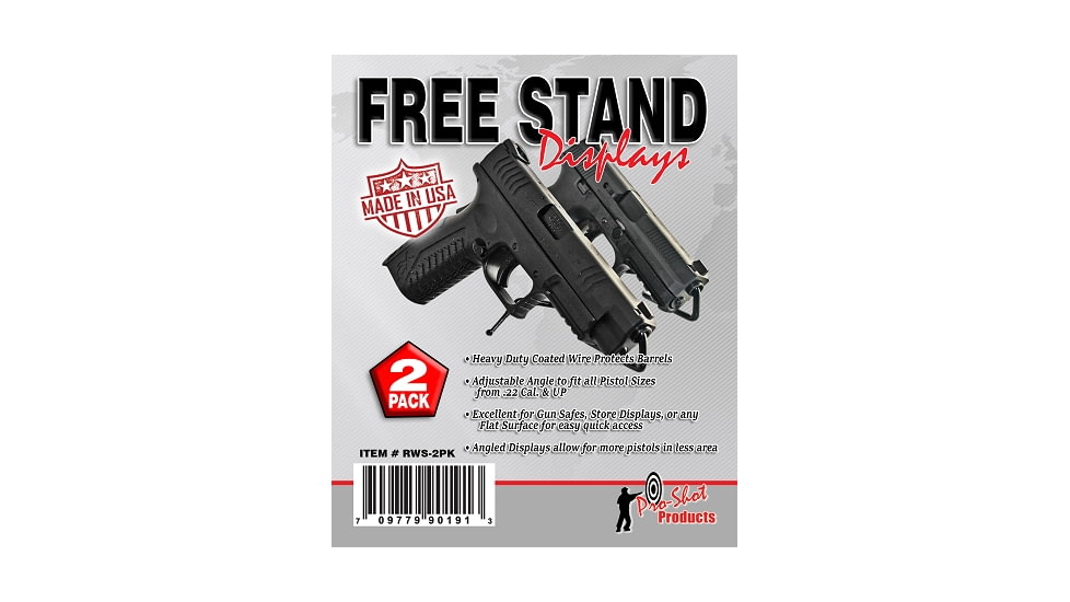 Pro-Shot Free-Stand Pistol Display 2 Per Package