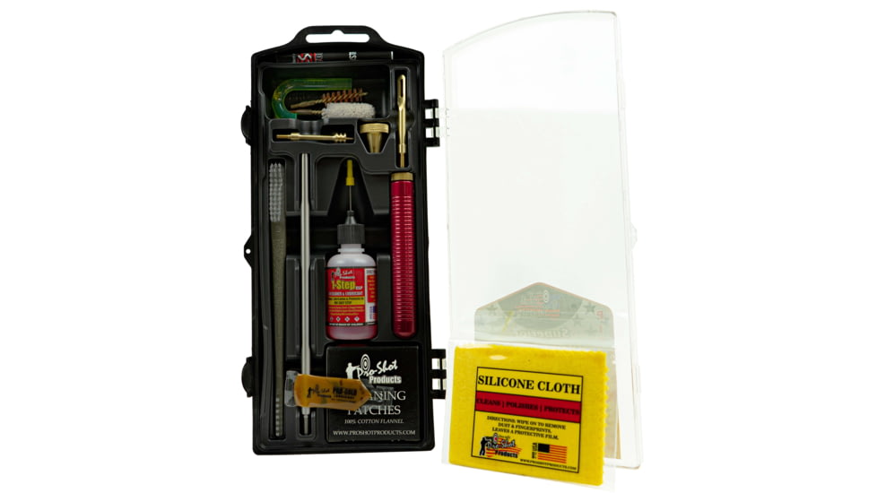 Pro-Shot Pistol Classic Box Gun Cleaning Kit, .357 SIG/.38 Special/9mm, Stainless Steel, P38/9KIT