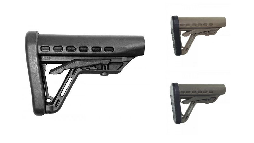 ProMag Archangel Low-Profile AR-15 Buttstock,Commercial Tube, Black, Flat Dark Earth, Olive Drab