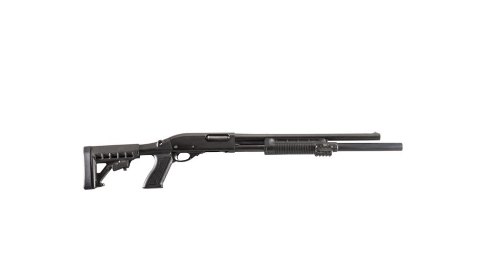 ProMag Archangel Tactical Shotgun Stock System for Remington 870,20 Gauge w/Receiver Mount Shell Carrier,Polymer,Black, AA87020-SC