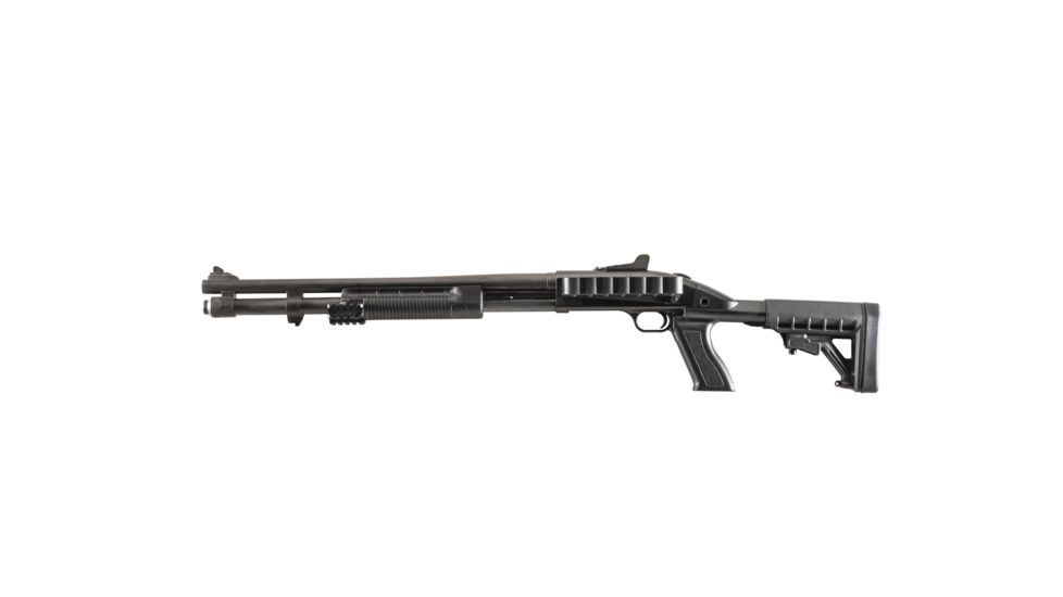 ProMag Archangel Tactical Shotgun Stock System for Remington 870,20 Gauge w/Receiver Mount Shell Carrier,Polymer,Black, AA87020-SC