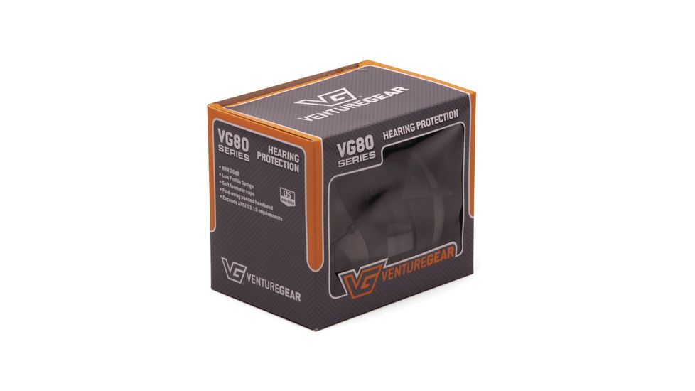 Pyramex VentureGear PM8010 Ear Muffs NRR 26db Gray Boxed