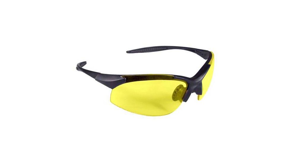 Radians Eternity Shooting Glasses, Black Frame, Amber Lenses - ET0140CS 