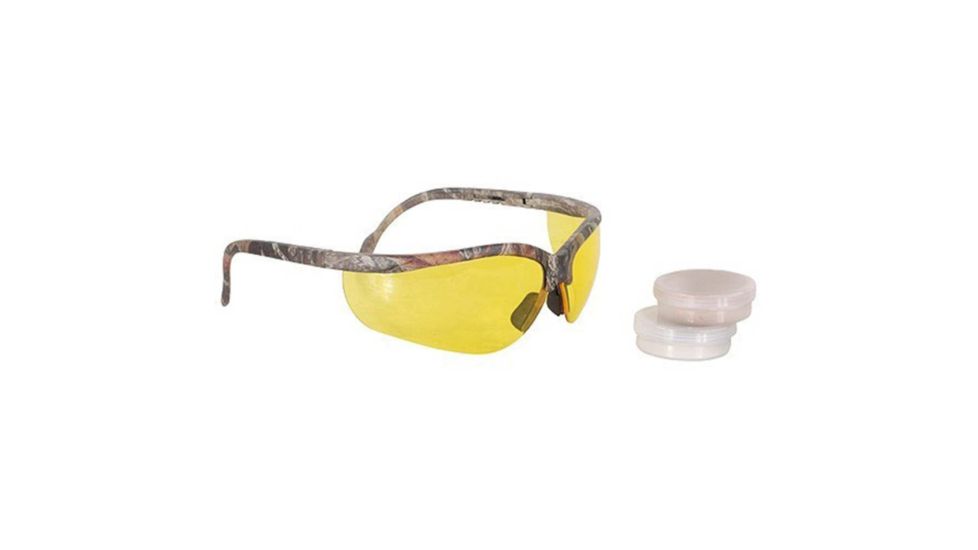 Radians Hunters Kit, Mossy Oak Break-Up Frame, Cease Fire Plug, Amber Lens w/Custom Earplugs RADHKJRBCMP