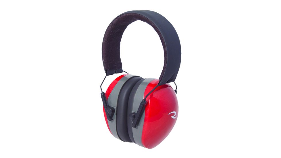 Radians Terminator Folding Earmuffs, NRR 29 - Red