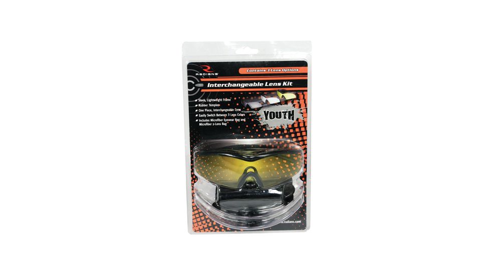 Radians Youth Combo Kit Shooting Glasses With Interchangeable Lens