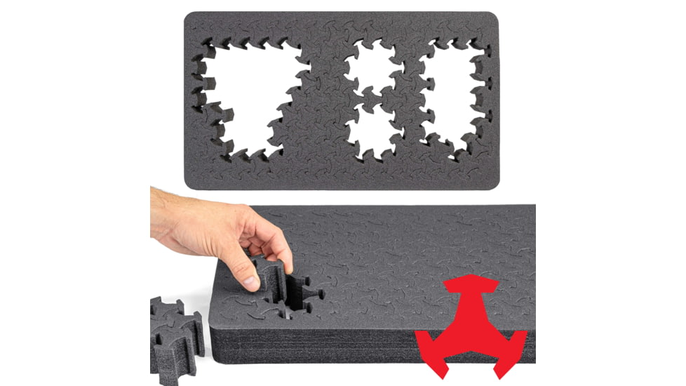 RAGAR Carry-On Cases 19.75in x 11.75in XP Crosslinked Foam Insert, Charcoal Gray, Standard, RG00034-XP