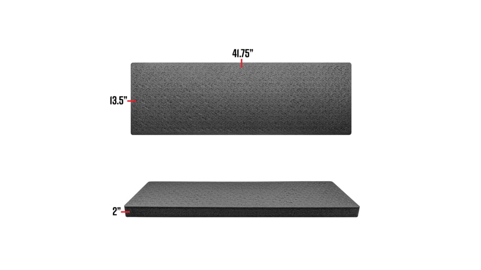 RAGAR Hard Rifle Cases 41.75in x 13.5in XP Crosslinked Foam Insert, Charcoal Gray, Standard, RG00008-XP