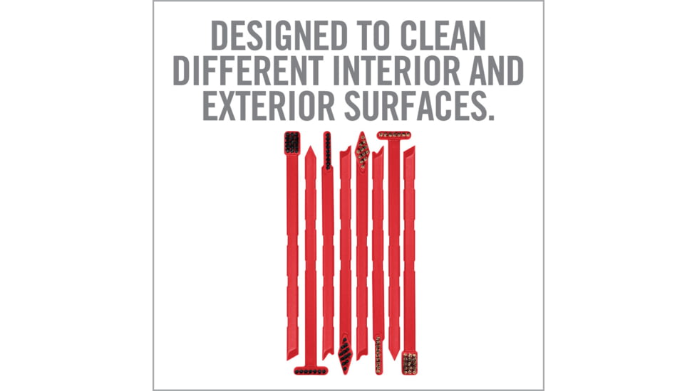 Real Avid 8 Smart Super Scrubber Gun Brushes With Integrated Scrapers, AVSB01
