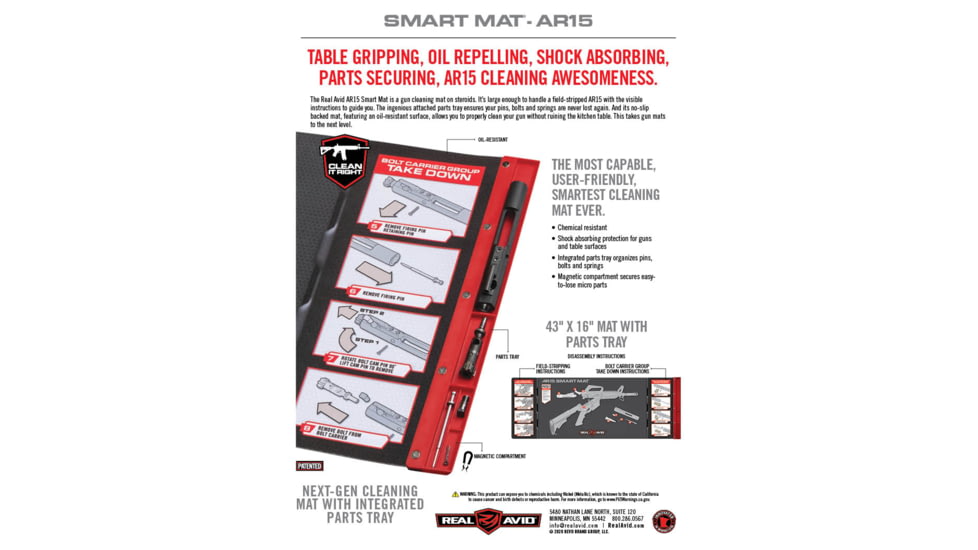 OpticsPlanet Exclusive Real Avid AR15 Cleaning Pro Pack, .223/5.56, AVARCLPROPK
