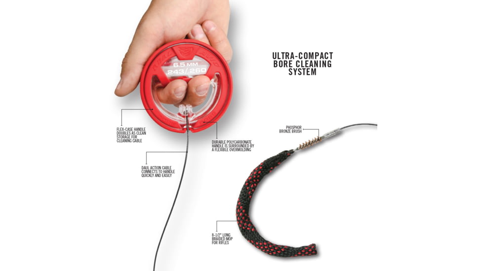 Real Avid Bore Boss Smart Bore Cleaner, .243cal/.260cal/6.5mm, AVBB243