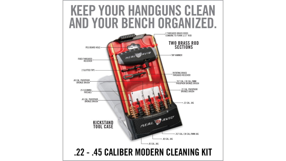 Real Avid Gun Boss Pro Handgun Cleaning Kit, AVGBPRO-P