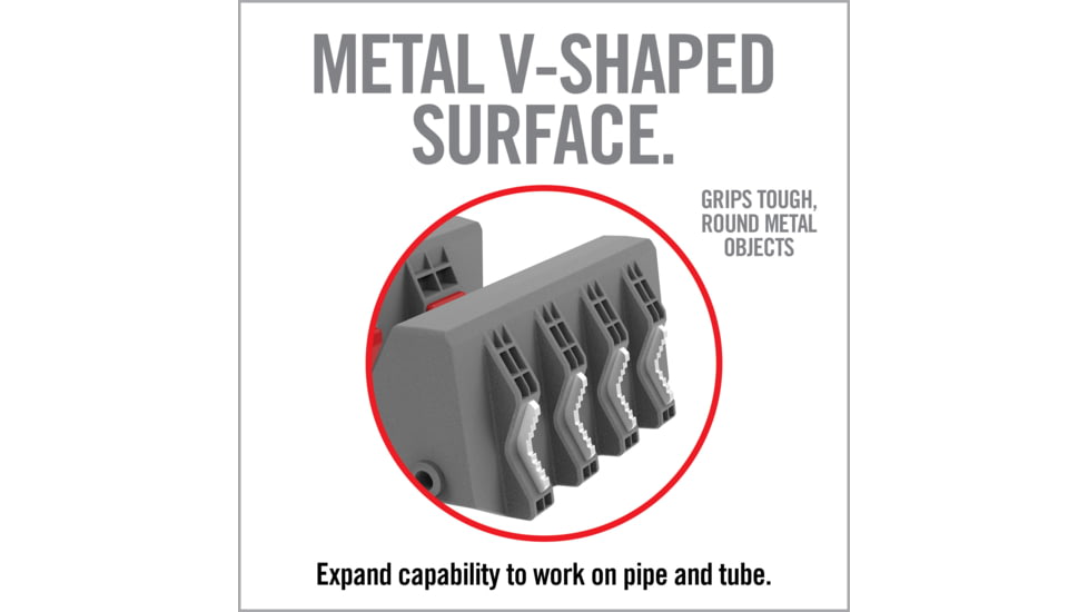 Real Avid Smart Jaws Tube-fit Sleeves, Grey, Red, Medium, AVSFJPF