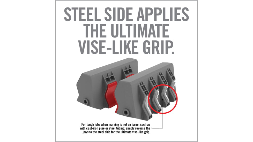 Real Avid Smart Jaws Tube-fit Sleeves, Grey, Red, Medium, AVSFJPF