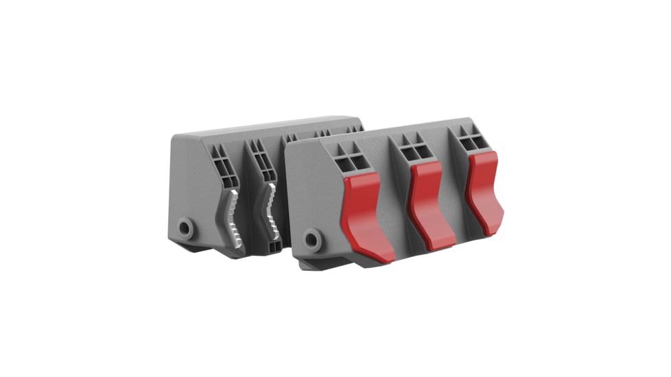 Real Avid Smart-Jaws Master Gun Vise Tube-Fit Sleeves, Two-Sided, Non-Marring Soft Jaws/Steel Ultimate Vise, Medium, Grey/Red, AVSFJPF