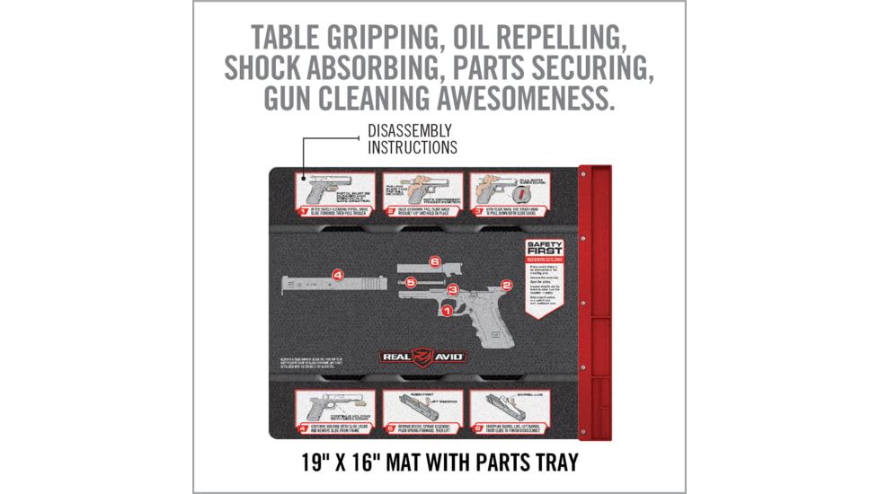 Real Avid Smart Mat for Glock W/ Parts Keeper/magnetic Neoprene