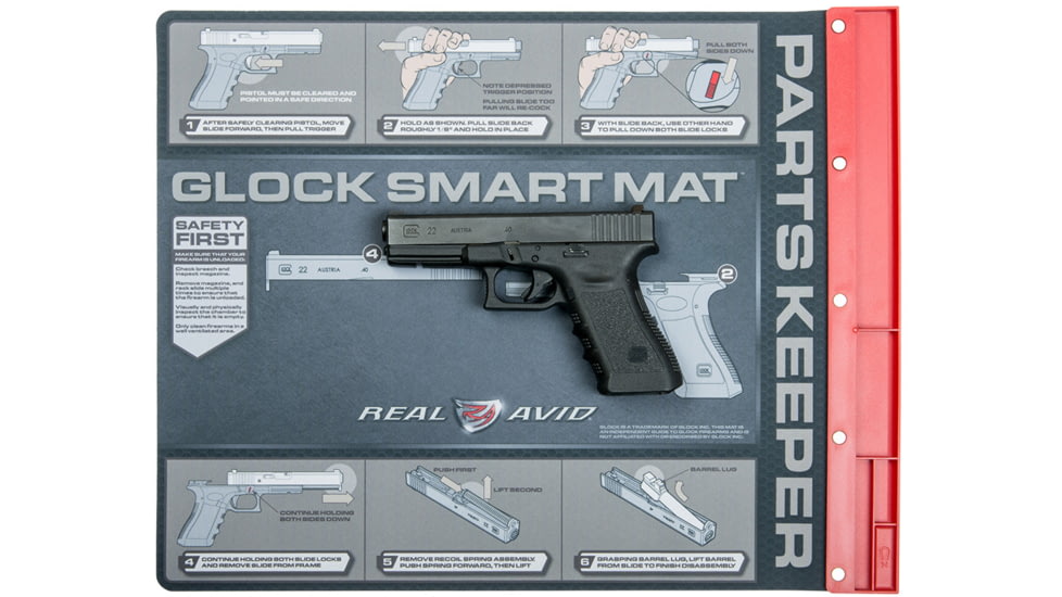 Real Avid Smart Mat for Glock W/ Parts Keeper/magnetic Neoprene