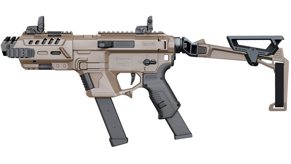 Recover Tactical P-IX Modular AR Platform for Glock Pistols Folding Brace, FDE, 0, PIXPB-FBR-02