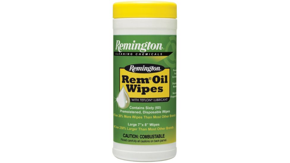 Remington Oil Wipes, Pop up Wipes 7in.x8in. 52613