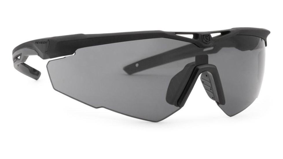 Revision Stingerhawk Eyewear Deluxe Shooters Kit, Clear/Solar/Vermillion Lens, Black Frame, Regular, 4-0152-0006