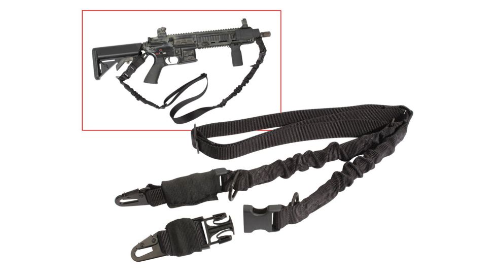 Rothco 2-Point Tactical Sling, Black, 4656-Black