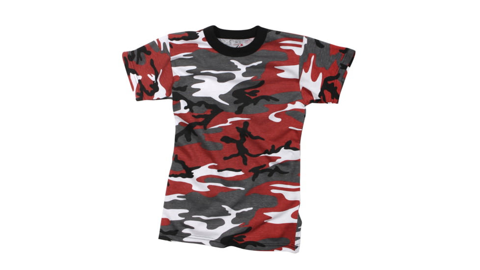 Rothco Kids Camo T-Shirts, Red Camo, Extra Small, 66700-RedCamo-XS