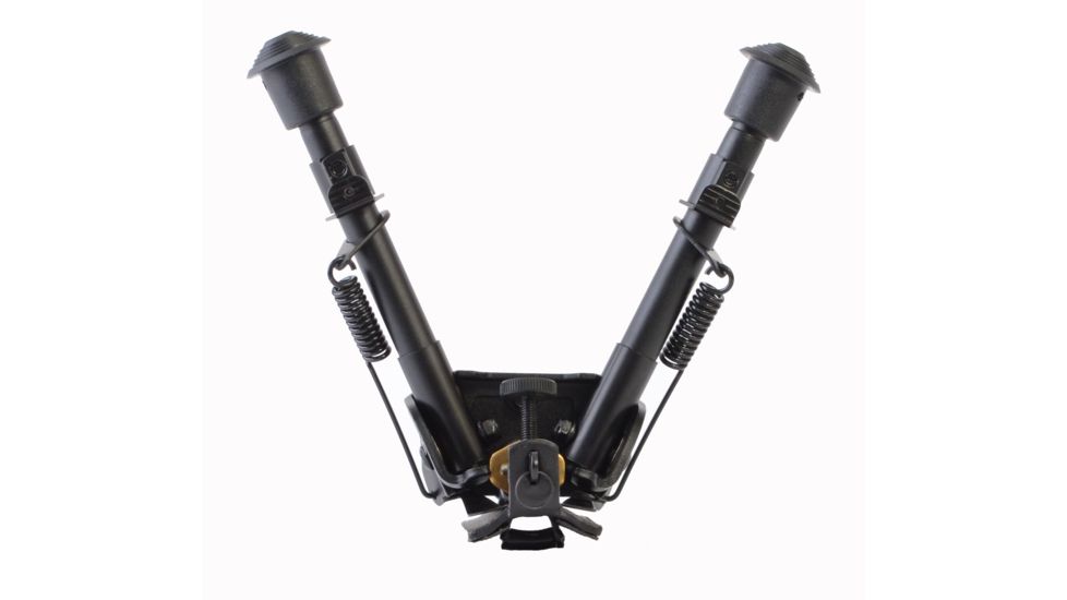 Rudolph Optics 6in.-9in. Black Aluminum Swivel Pivot Bipod, Black 6009880275144
