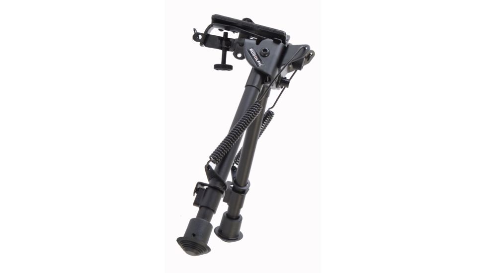 Rudolph Optics 9in.-13in. Black Aluminum Swivel Pivot Bipod, Black 6009880275151