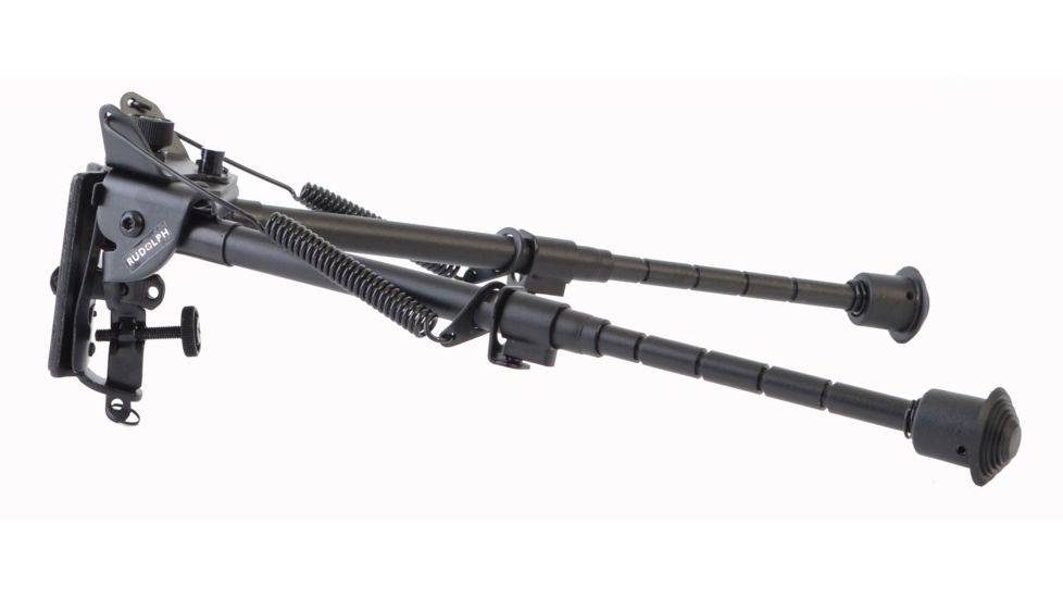 Rudolph Optics 9in.-13in. Black Aluminum Swivel Pivot Bipod, Black 6009880275151