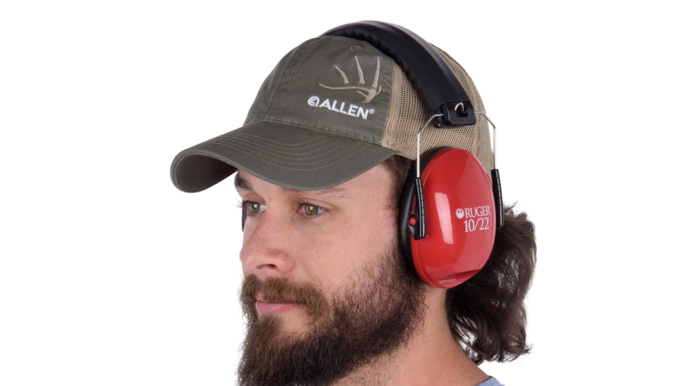 Ruger 10/22 Low-Profile Passive Safety Shooting Earmuffs, 21dB NRR, 70571