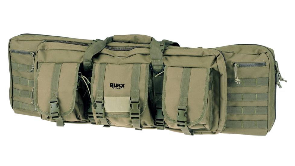 RUKX Gear Double Rifle Bag, 42in, 600D Polyester, Green, ATICT42DGG