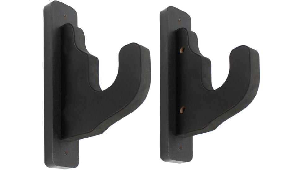 Rush Creek Creations 2-Piece Padded Gun Display Wall Hooks, Black, 38-5073