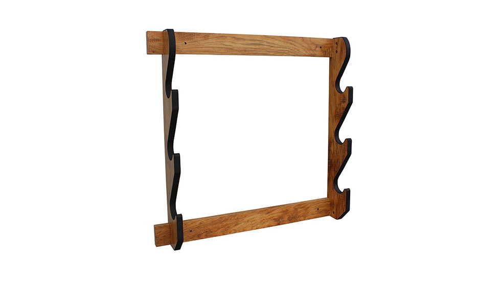 Rush Creek Creations 3 Gun Wall Rack, American Cherry, 38-4040