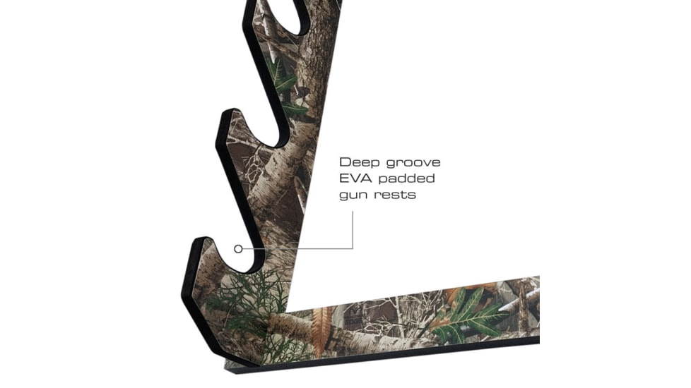 Rush Creek Creations 3 Gun Wall Rack, Camouflage Realtree, 39-7012