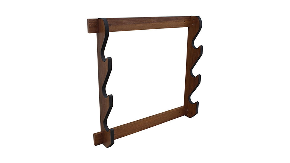Rush Creek Creations 3 Gun Wall Rack, Dark Walnut, 38-4041