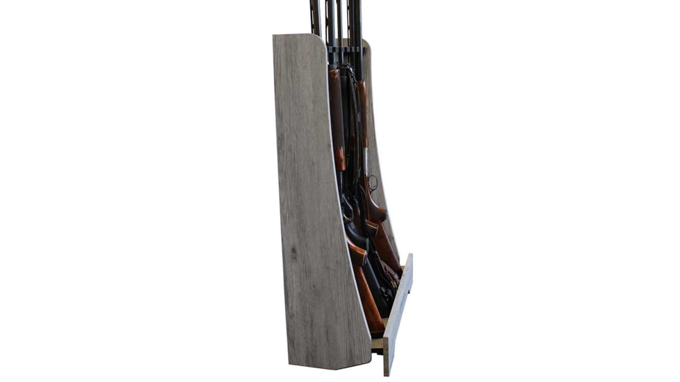 Rush Creek Creations 8 Gun Floor Rack, Barn Wood, 38-4058