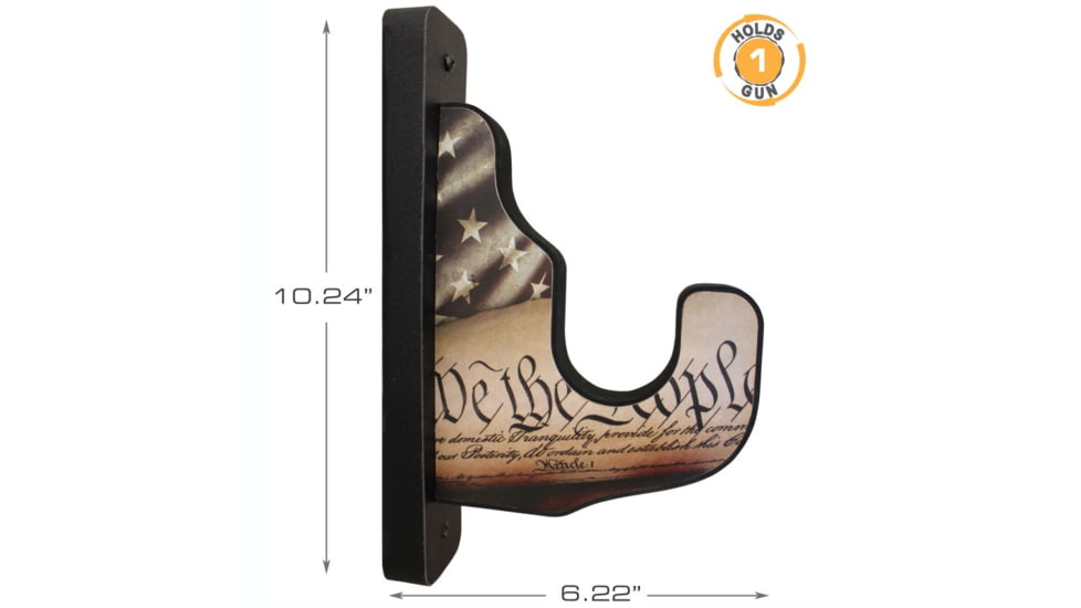 Rush Creek Creations Americana Wall Gun Display Hooks, Red/White/ Blue, 10.2 x 1.7 x 6.2, 38-4084