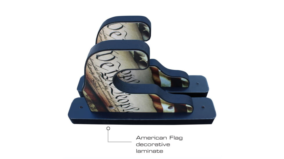 Rush Creek Creations Americana Wall Gun Display Hooks, Red/White/ Blue, 10.2 x 1.7 x 6.2, 38-4084