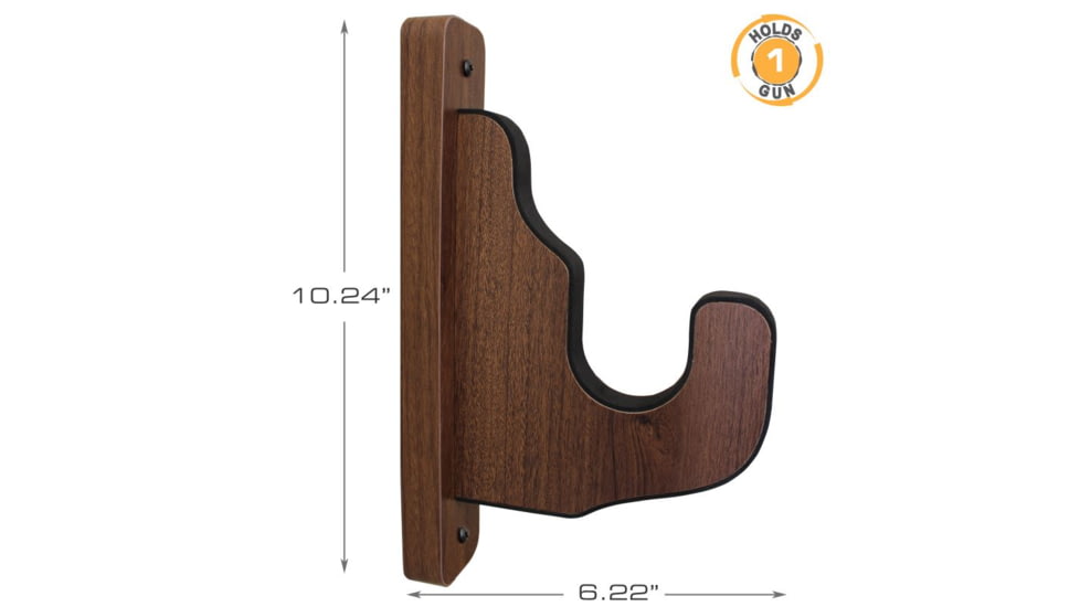 Rush Creek Creations Wall Gun Display Hooks, Walnut, 10.2 x 1.7 x 6.2, 38-4087