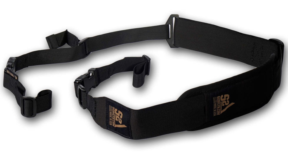 S2Delta Padded Pig Tail Rifle Sling, Black, MRS2P-USA-BLK-PT-P