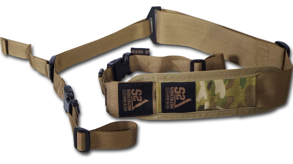 S2Delta Padded Pig Tail Rifle Sling, Tan, MRS2P-USA-TAN-PT-P