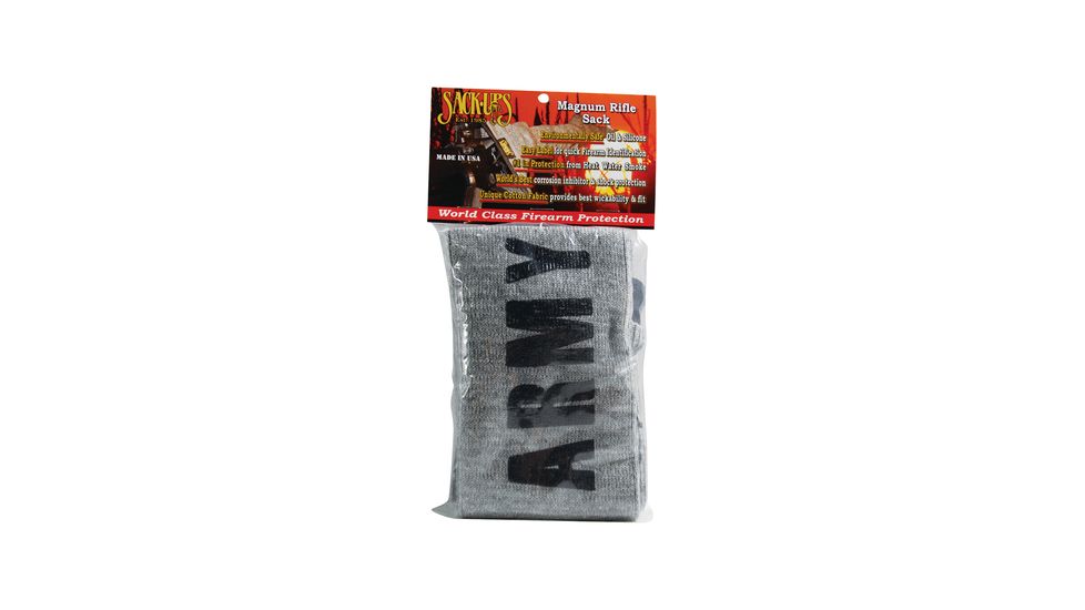 Sack Ups Sack-Ups Rifle/Shotgun Grey With Black ARMY Imprint 40 Inch