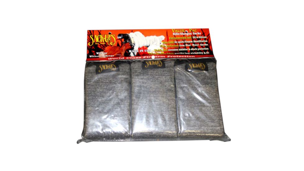 Sack-Ups Valu-Pac 44 Silicone Treated Rifle Gun Sacks, Camo Field Grey SAK108