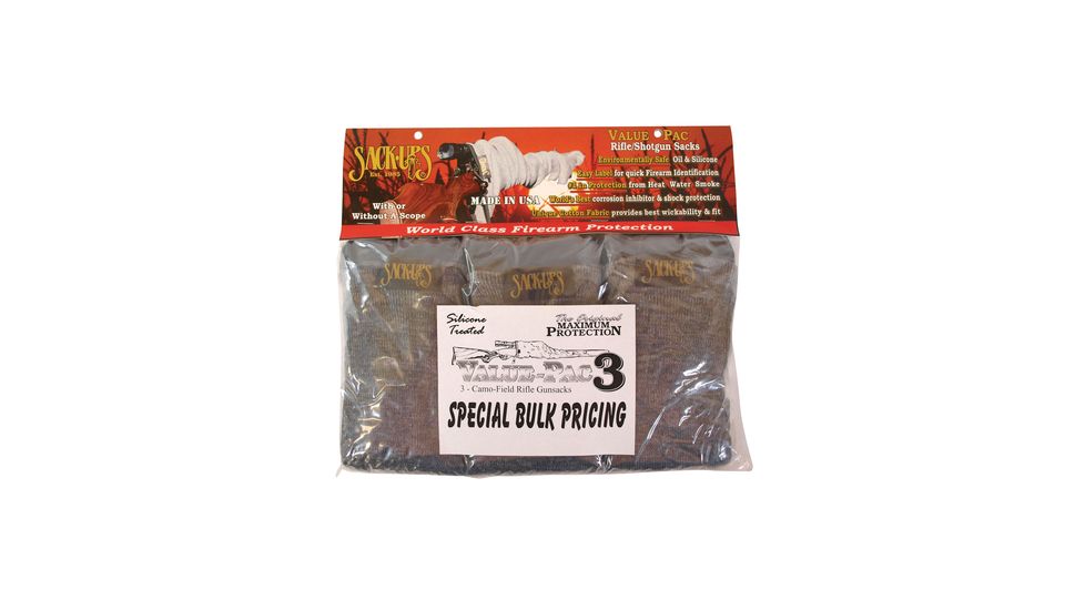 Sack-Ups Valu-Pac Camo Field Grey 3 per Pack 52 Inch 107