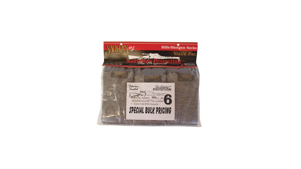 Sack-Ups Value-Pac Camo Field 6 per Pack Camouflage Grey 52 Inch 109