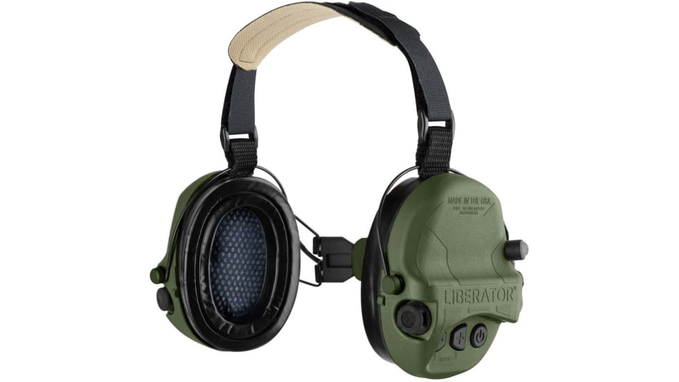 Safariland - TCI Liberator Hearing Protection with Adaptive Behind-the-Head Suspension, OD Green, TCI-LIBHPB-2.0-OD