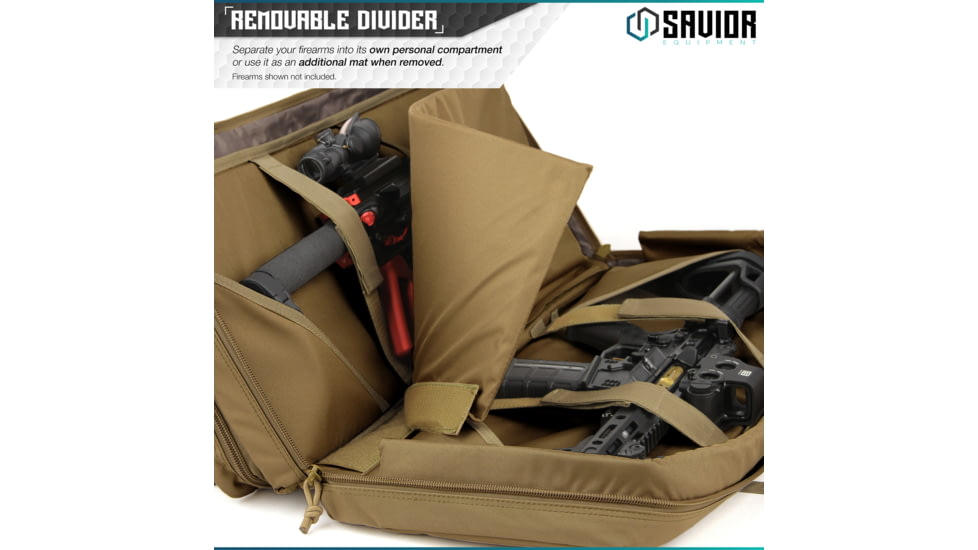 Savior Equipment American Classic Shorty Double Rifle Case, 24in, Dark FDE, RB-2412DG-V1-TN