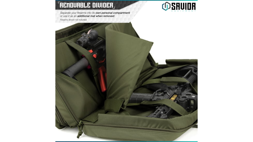 Savior Equipment American Classic Shorty Double Rifle Case, 24in, OD Green, RB-2412DG-V1-OG